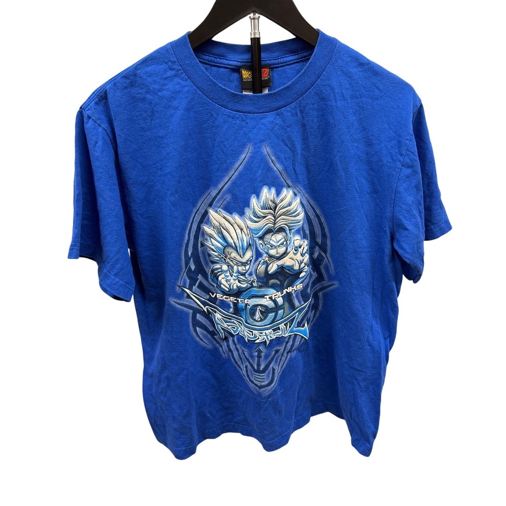 vintage 2003 Dragon Ball Z USA Kids XL Blue Cotton Graphic Crew Neck Tee